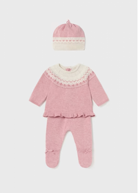 Conjunto Tejido 3 Piezas Recién Nacida Mayoral 2504