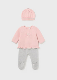 Conjunto Tejido 3 Piezas Recién Nacida Mayoral 2504
