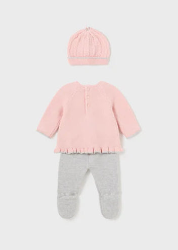Conjunto Tejido 3 Piezas Recién Nacida Mayoral 2504