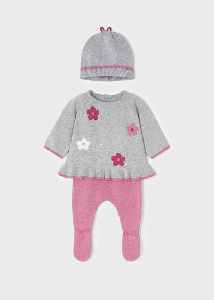 Conjunto Tejido 3 Piezas Recién Nacida Mayoral 2505