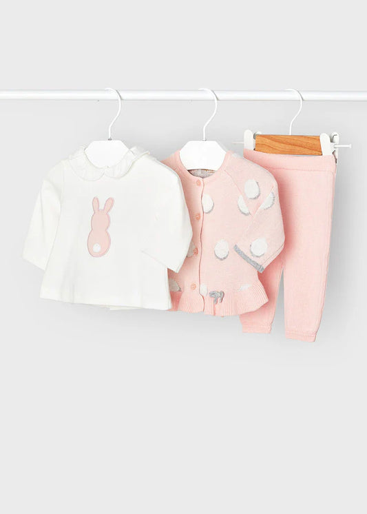 Conjunto Tejido 3 Piezas Recién Nacida Mayoral 2703