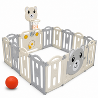 Corral para Bebé Plegable de 12 Paneles con Pelota