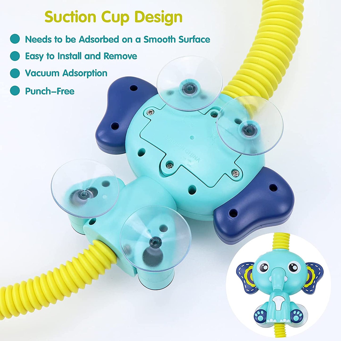 Ducha Eléctrica Regadera Juguete Para Baño Elefante