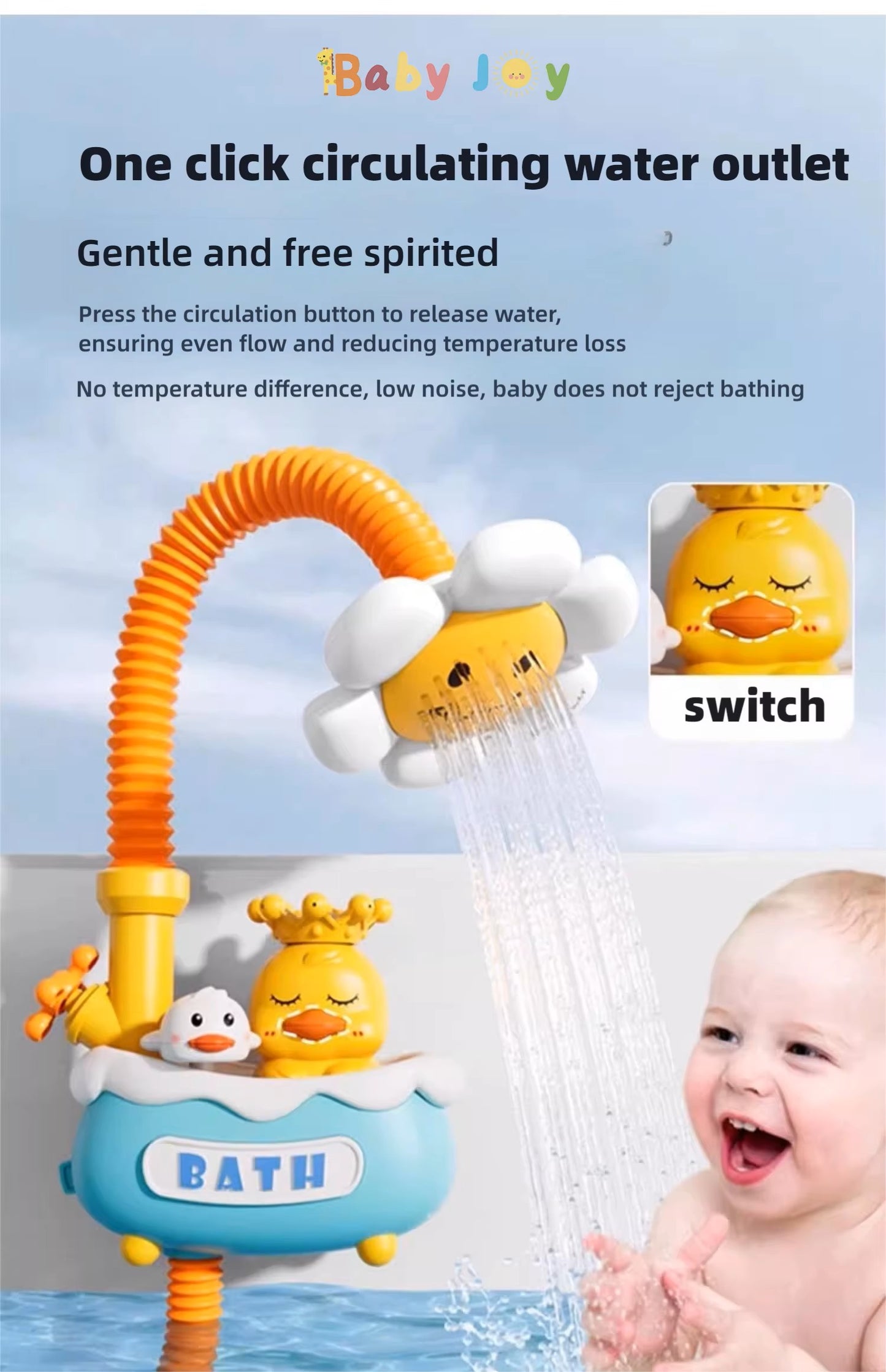 Ducha Eléctrica Regadera Juguete Para Baño Flor