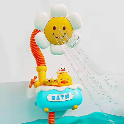 Ducha Eléctrica Regadera Juguete Para Baño Flor
