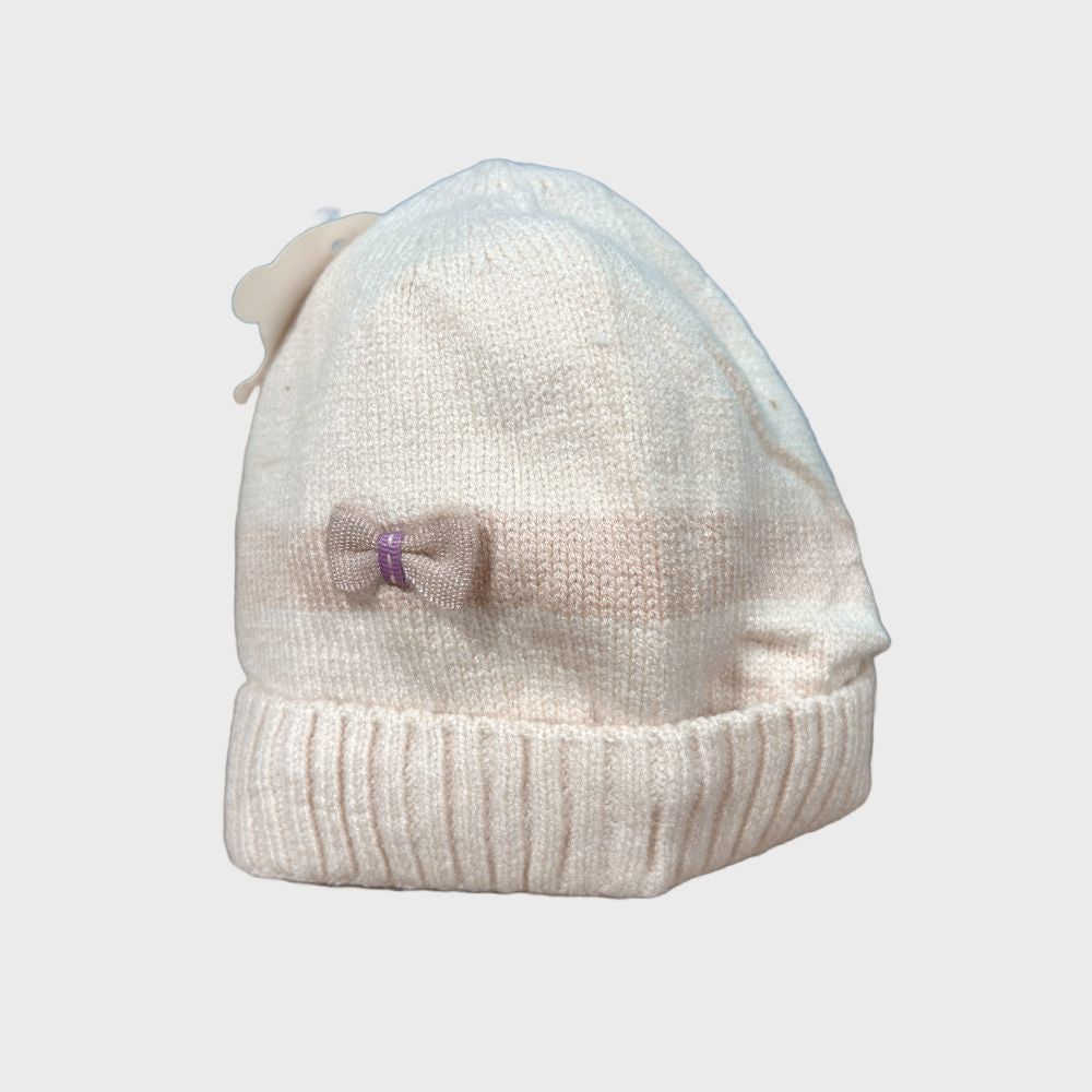 Gorro Tejido Térmico Con Moñito