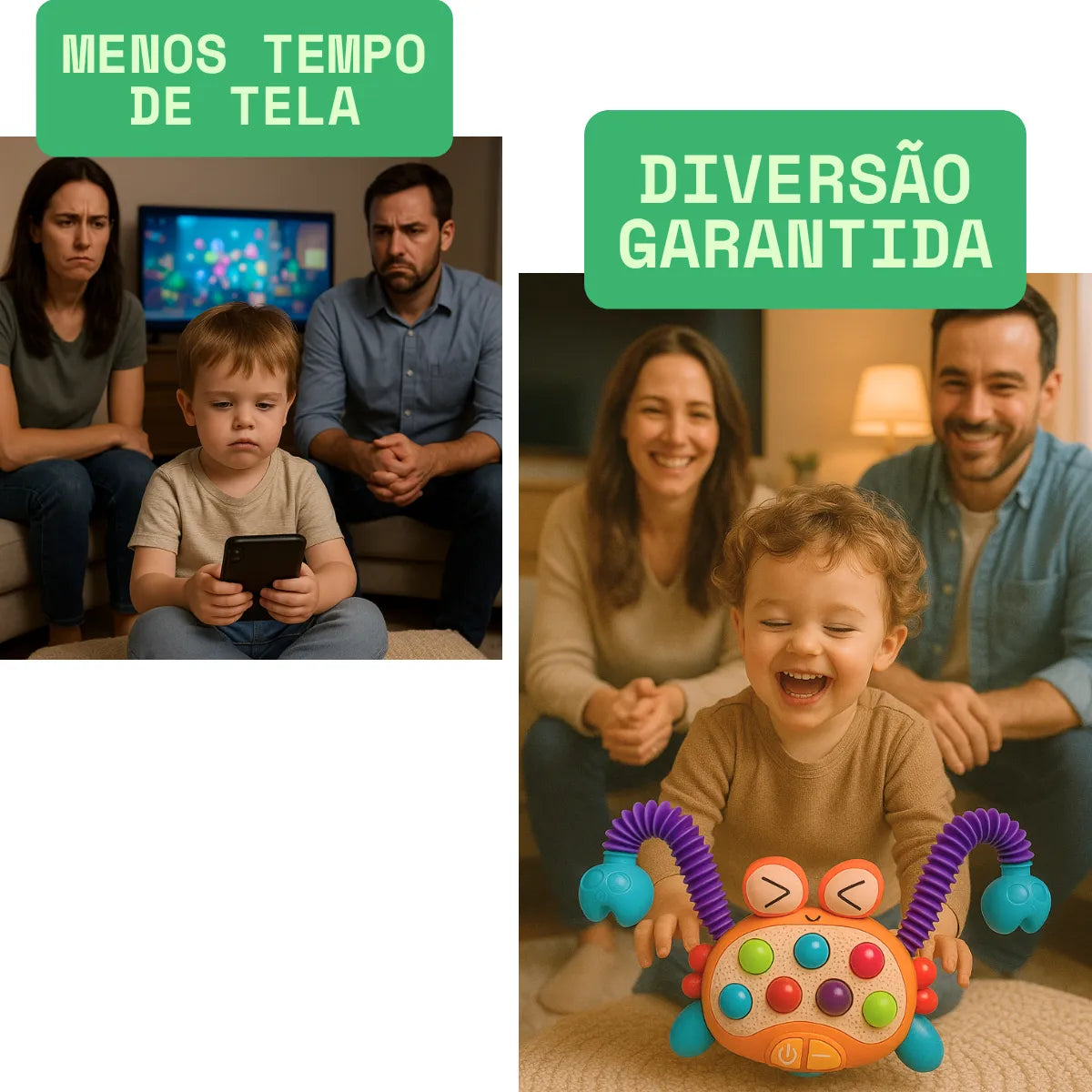 Juguete Musical Sensorial de Cangrejo Educativo