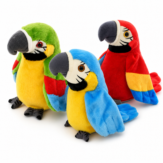 Loro Peluche Repite Conmigo Canta y Baila Recargable