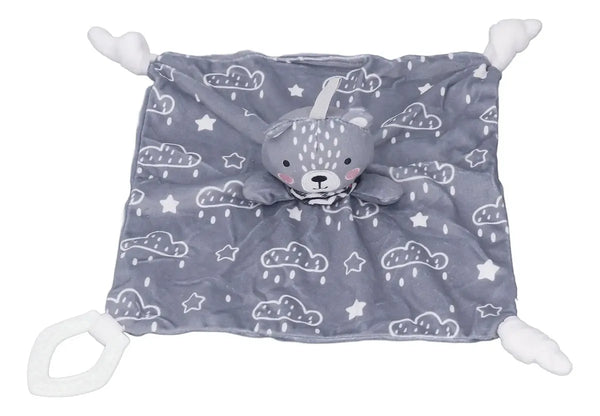 Manta de Apego para Bebé con Sonajero y Mordedor Suave