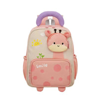 Mochila Infantil Escolar Para Niños En Felpa Jirafa