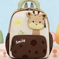 Mochila Infantil Escolar Para Niños En Felpa Jirafa