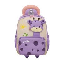 Mochila Infantil Escolar Para Niños En Felpa Jirafa
