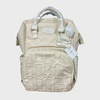 Pañalera Ositos Baby Luna Beige Tipo Morral
