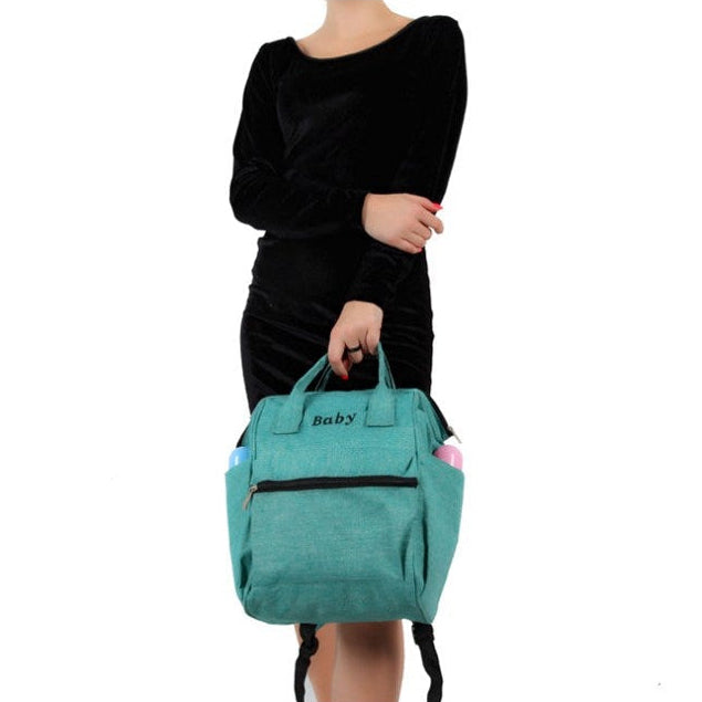 Pañalera Tipo Morral Baby Verde