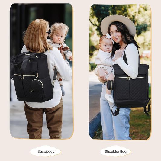 Pañalera Tipo Morral Monedero y Tapete Cambiador Lovevook