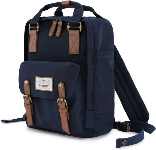 Pañalera Tipo Morral Multifuncional Doughnut Vintage Azul