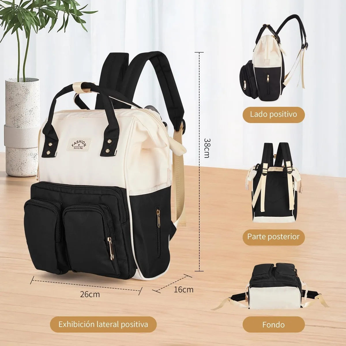 Pañalera Tipo Morral Multifuncional Fashion Mummy Baby