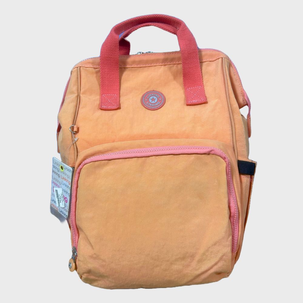 Pañalera Tipo Morral PLiNNG Tono Pálido + Cambiador