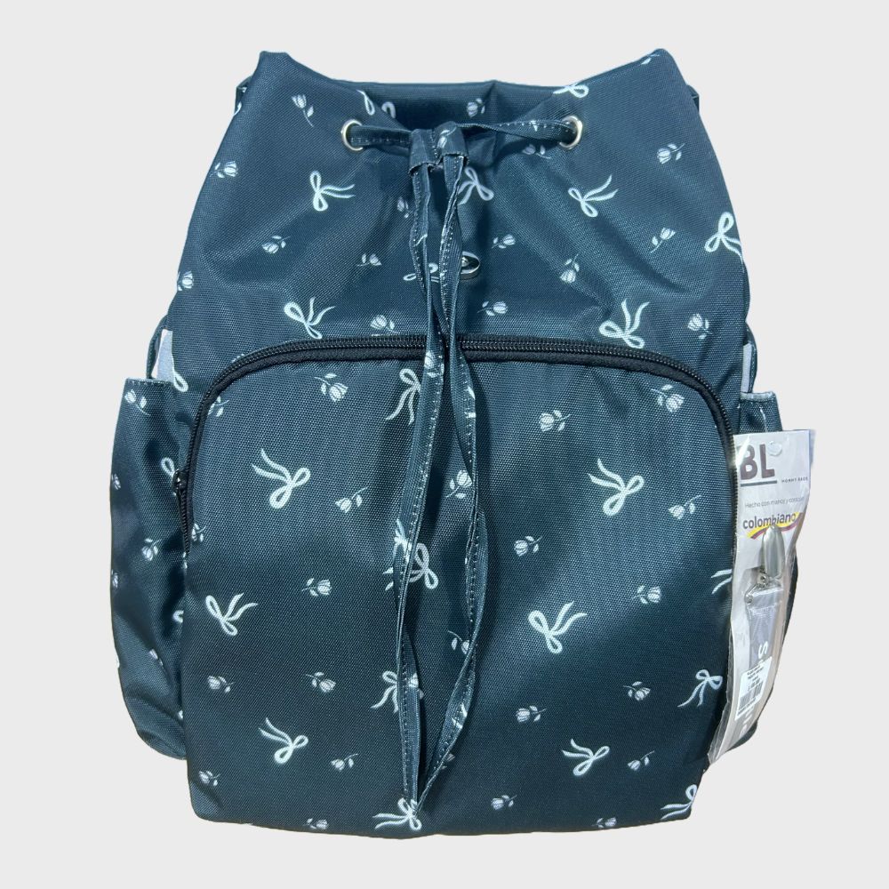 Pañalera Tipo Morral Verde Oscuro BL Mommy Bags