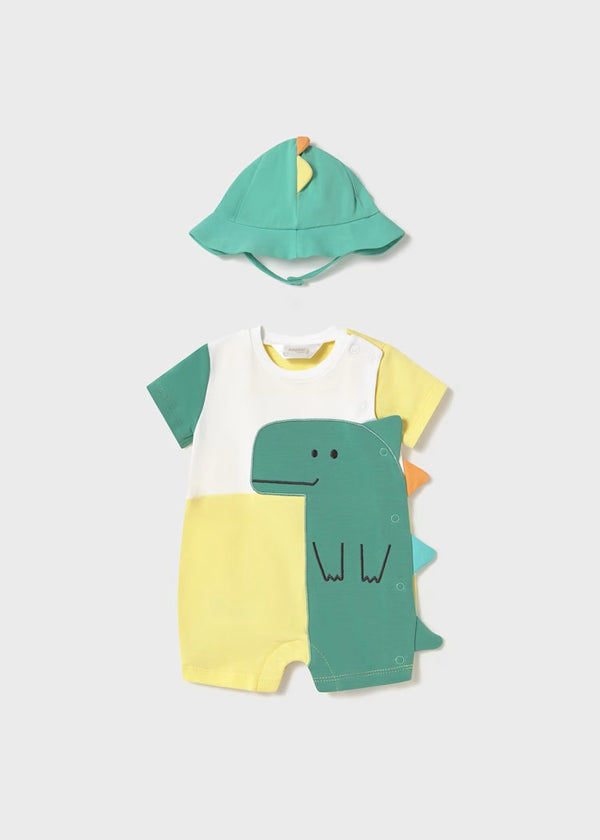 Mameluco Dinosaurio Con Gorro Mayoral 1617 Niño