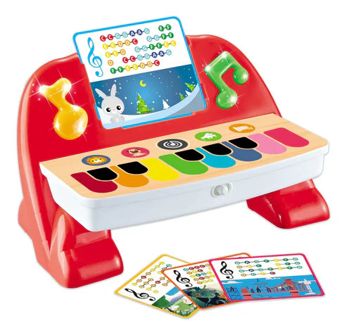 Piano Bebé Interactivo Con Tarjetas Musicales Educativas