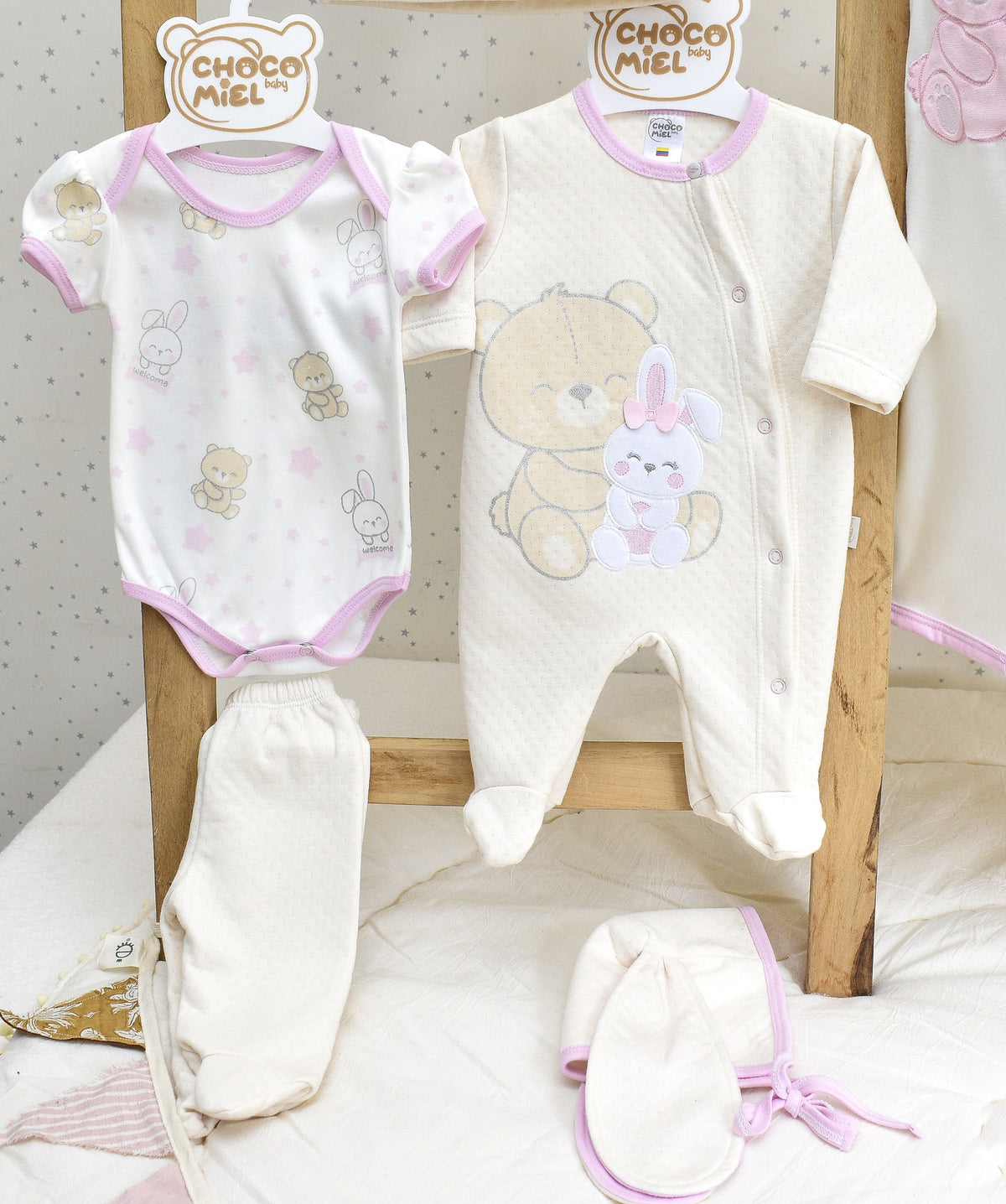 Primer Día Osa Conejita Welcome Niña 907