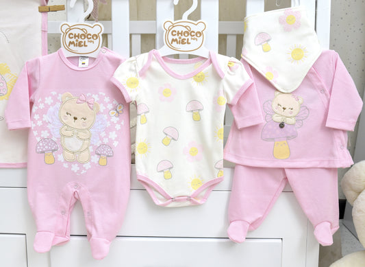 Primer Día Osita Baby Angel Niña 909