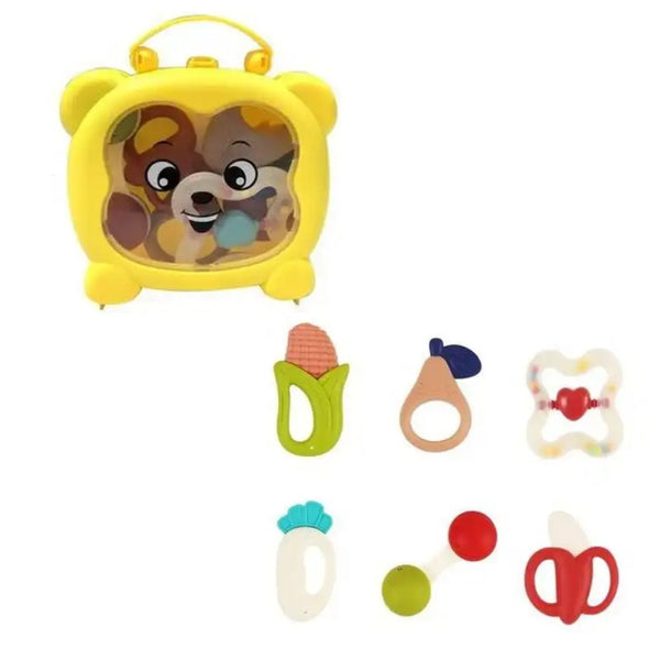 Set de Rasca encías y Sonajeros con Estuche de Osito