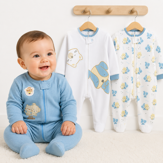 Set Pijamas x3 Mascoticas Chocomiel Baby