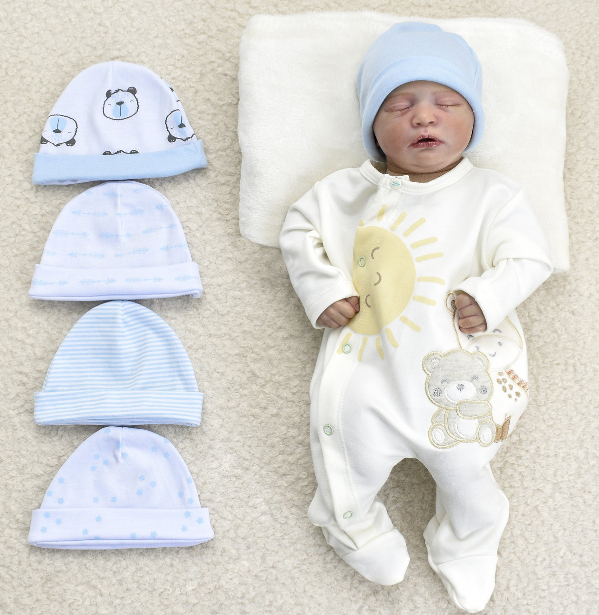 Set x5 Gorros Algodón Chocomiel Baby 507 Niño