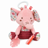 Sonajero Musical Peluche Elefantita De Cuerda