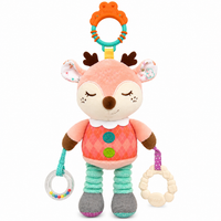 Sonajero Musical Peluche Alce De Cuerda
