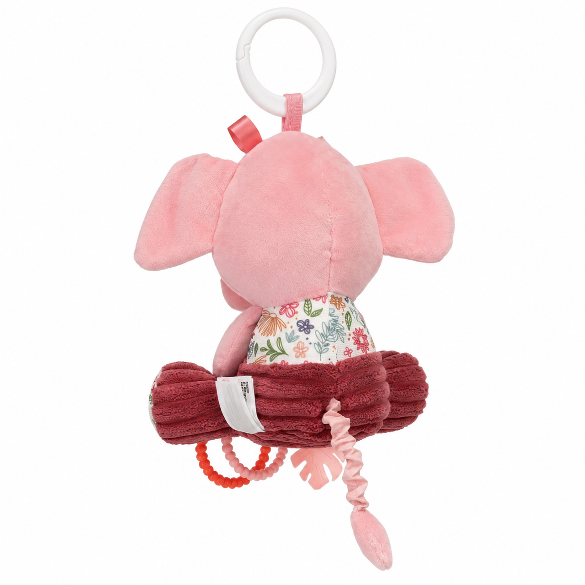 Sonajero Musical Peluche Elefantita De Cuerda
