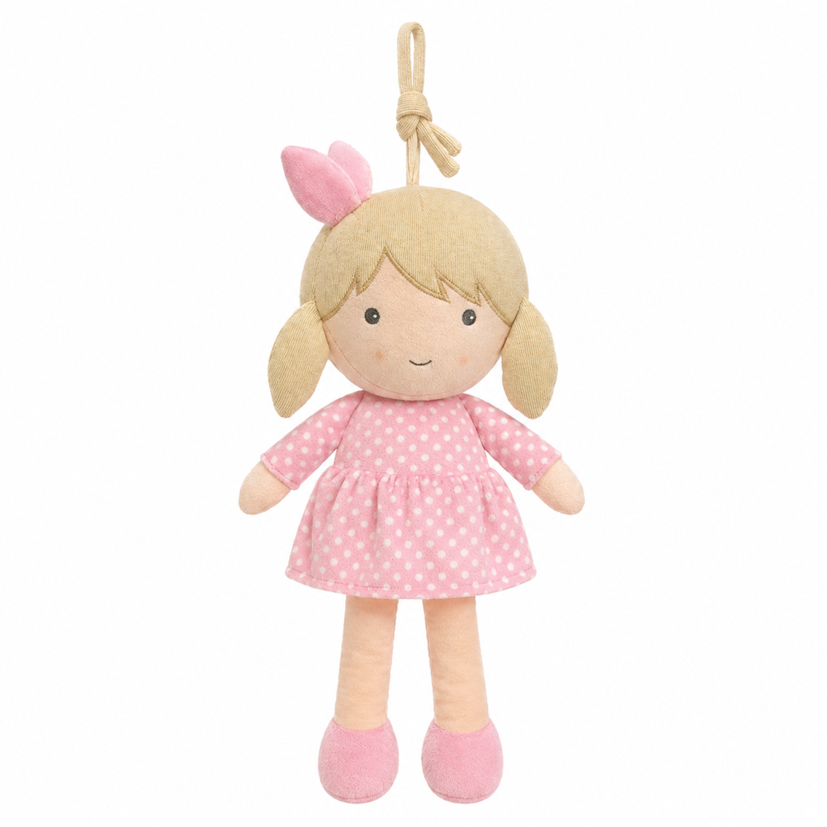 Sonajero Musical Peluche Niño y Niña De Cuerda