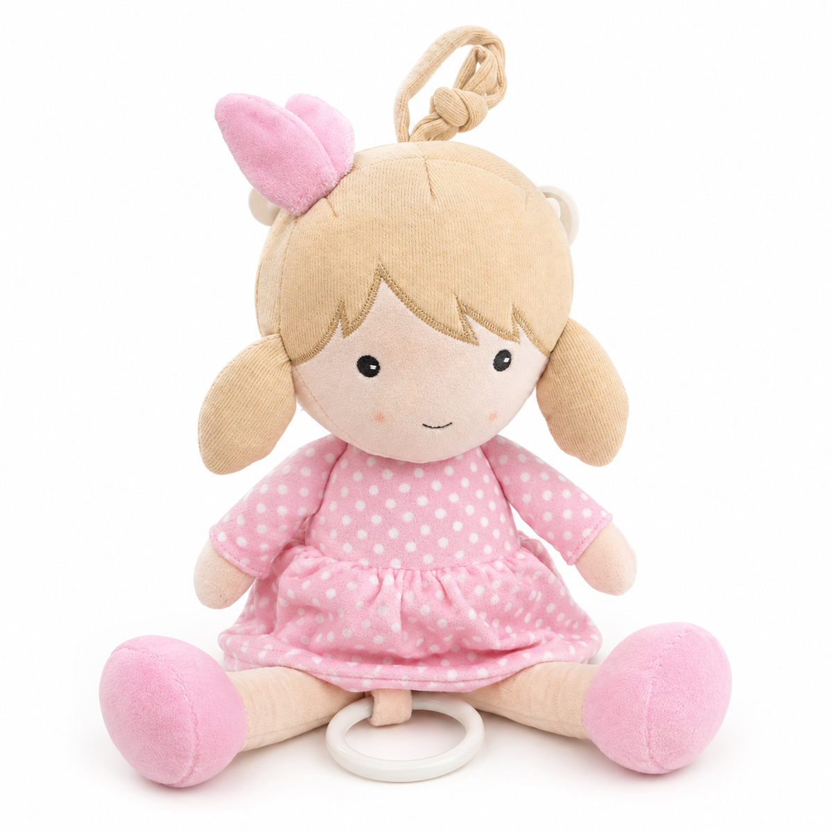 Sonajero Musical Peluche Niño y Niña De Cuerda