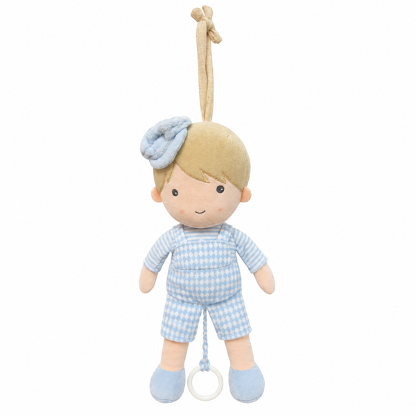 Sonajero Musical Peluche Niño y Niña De Cuerda