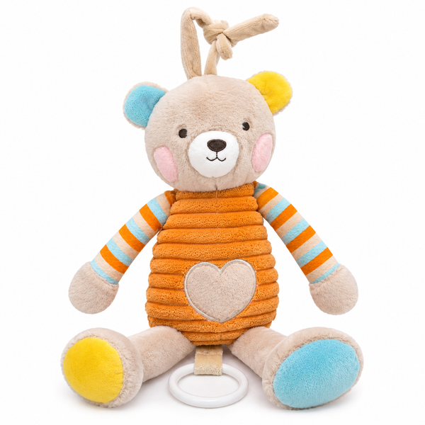 Sonajero Musical Peluche Osito De Cuerda