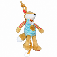 Sonajero Musical Peluche Zorrito De Cuerda