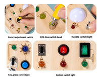 Tablero Sensorial de Aprendizaje Interruptores De Luz Led