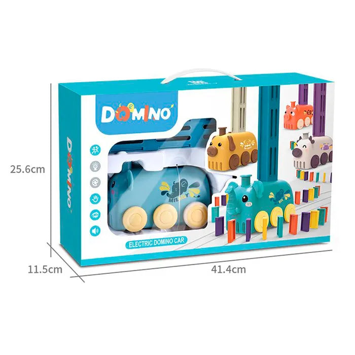 Trencito Elefante Fichas Dominó Con Luz Y Sonido