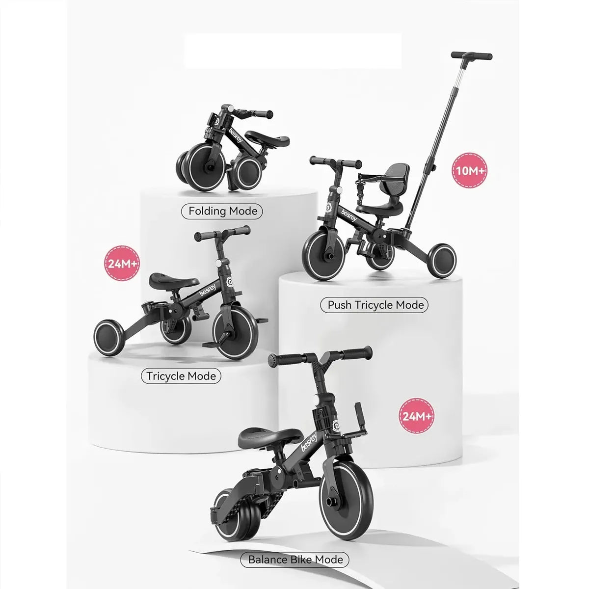 Triciclo Paseador 5 en 1 Maxibaby Naranja