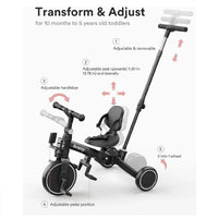 Triciclo Paseador 5 en 1 Maxibaby Naranja