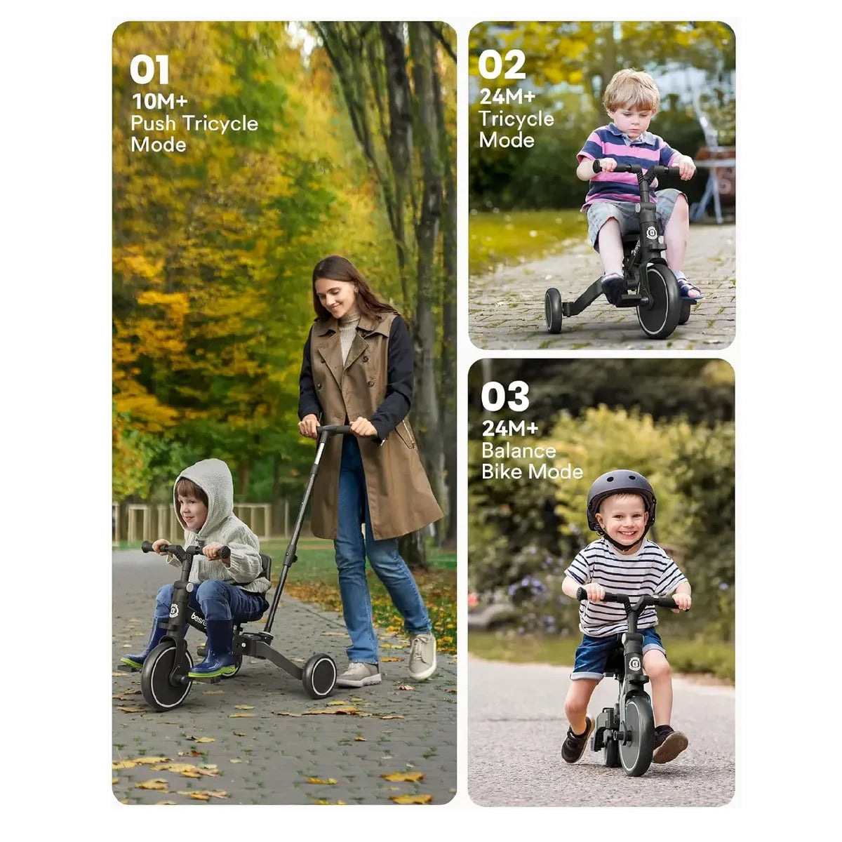 Triciclo Paseador 5 en 1 Maxibaby Naranja