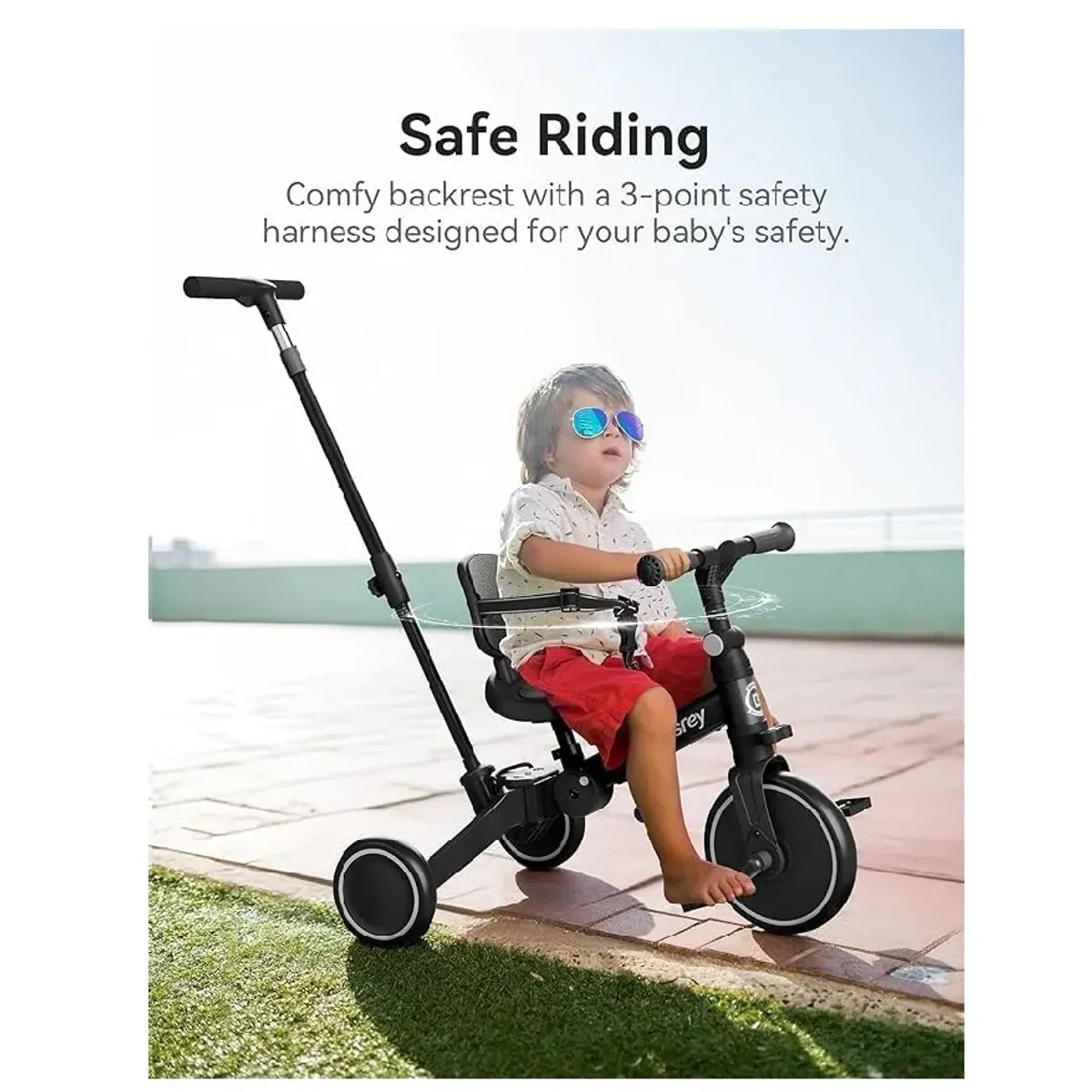 Triciclo Paseador 5 en 1 Maxibaby Naranja