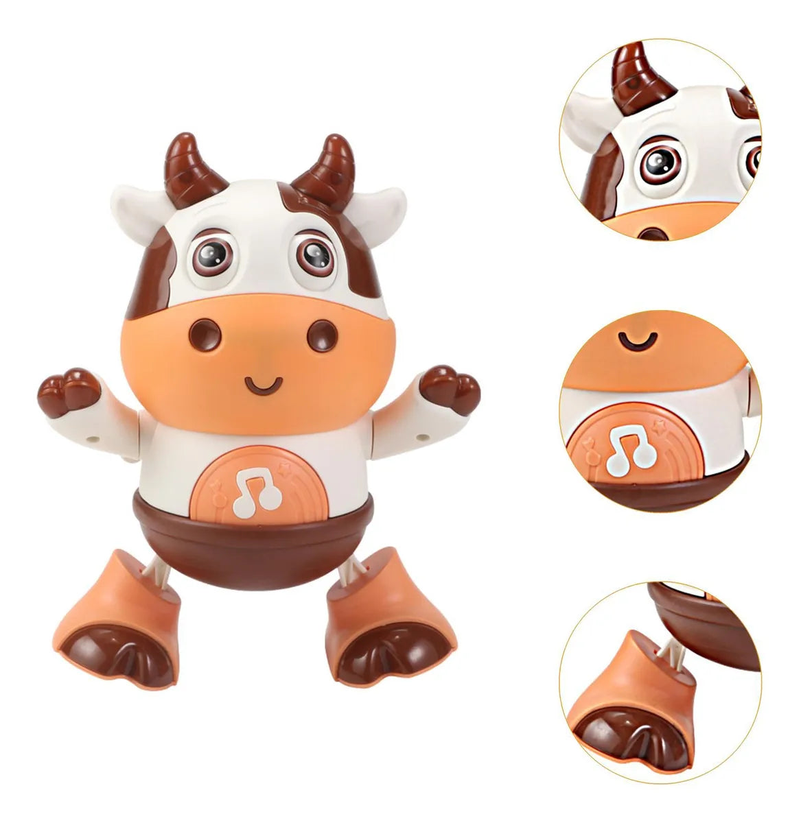 Vaca Bailarina Juguete Musical Con Movimiento Y Luces