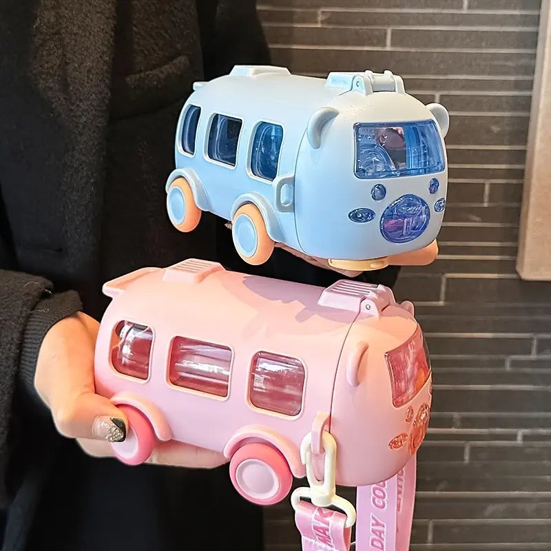 Vaso Entrenador Pitillo En Forma de Bus Juguete