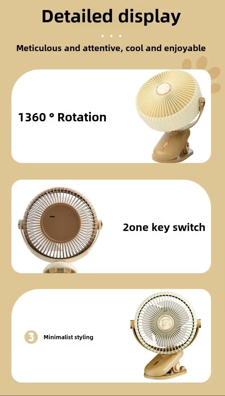 Ventilador Mini Portable Recargable de Viaje