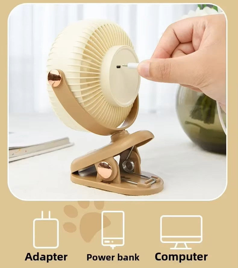 Ventilador Mini Portable Recargable de Viaje