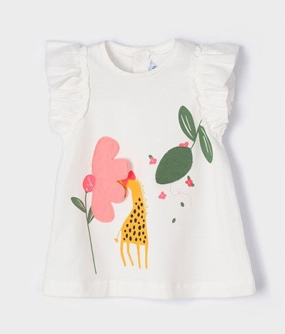 Vestido Blanco Floral Mayoral 1934 Niña
