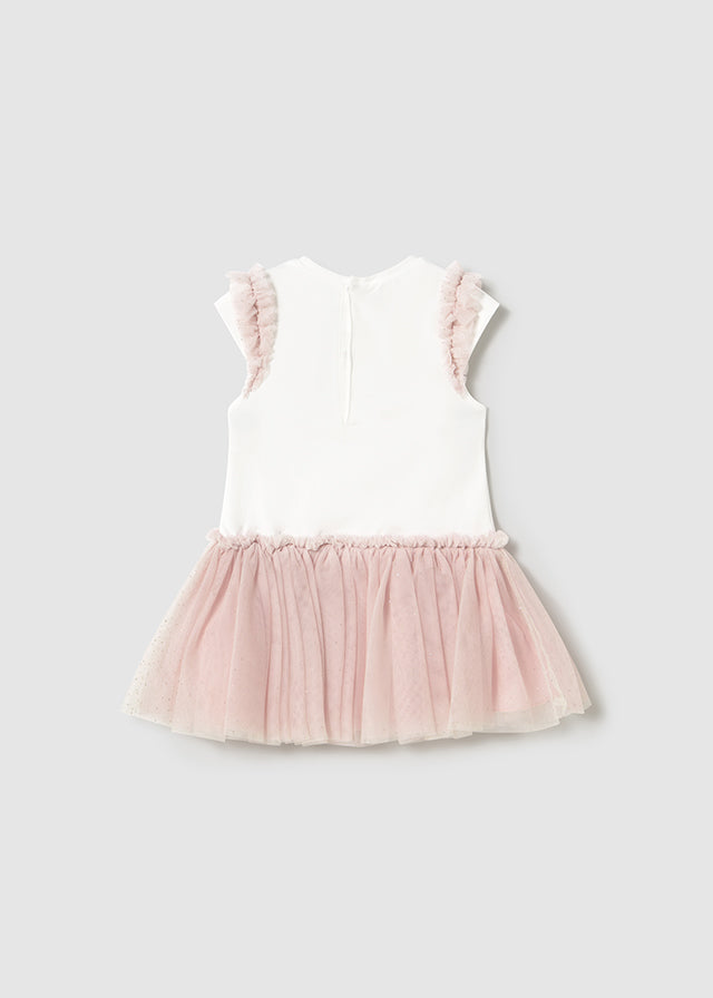 Vestido Combinado con Tul Mayoral 1904